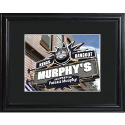 Los Angeles Kings Pub Sign Framed Personalized Print