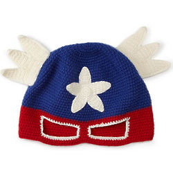 Hand Crocheted Superhero Hat