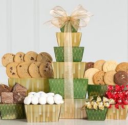 Premium Baked Brownie, Cookie & Truffle Gift Tower