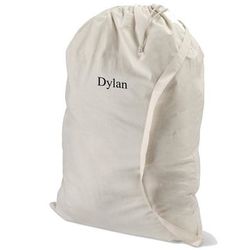 White Personalized Laundry Bag