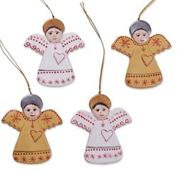 Angel Party Ceramic Ornaments
