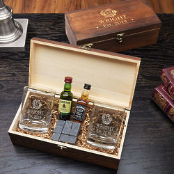Wax Seal Gift of Whiskey Personalized Gift Set