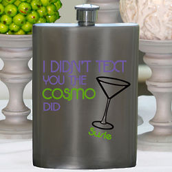 Personalized Cosmo Party Girl Flask