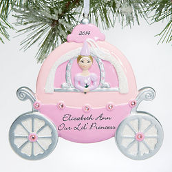 Princess Carriage Personalized Ornament