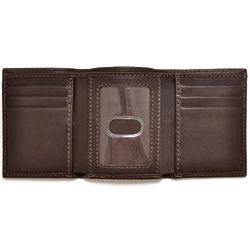 Rawlings Legacy Tri-fold Wallet with Baseball Lace Detailing