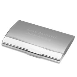 Personalized Exquisite 2-Tone Business Card Case