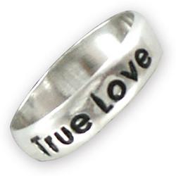 Rounded Polished Sterling Silver Purity Ring