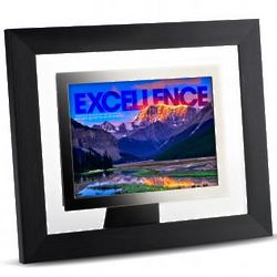 Excellence Mountain Infinity Edge Framed Desktop Print
