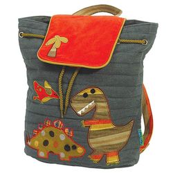 Dino Quilted Cotton Backpack