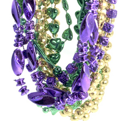48" Assorted Mardi Gras Necklaces