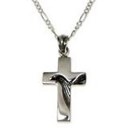 Men's Cross of Peace Sterling Silver Necklace
