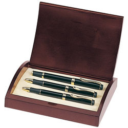 Boardroom Pen and Pencil in Personalized Wooden Box