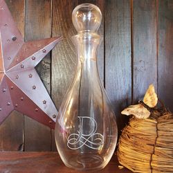 Personalized Elegance Glass Wine Decanter