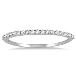 .25 Carat White Diamond Band Ring in 10K White Gold