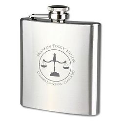Law School Graduate's Personalized Flask