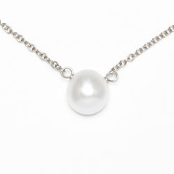 Pearls of Love Silver Necklace