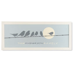 Personalized Birds on a Wire Family Print