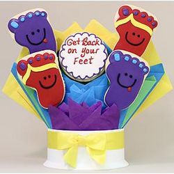 Get Back On Your Feet Hand-Decorated Cookie Bouquet