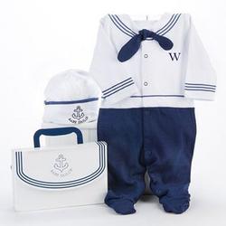 Personalized Sailor Layette Gift Set