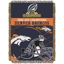 Denver Broncos 2015 AFC Champs Throw Blanket
