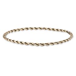 Rope Design Brass Bangle Bracelet