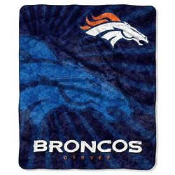 Denver Broncos Strobe Super-Soft Sherpa Thow Blanket