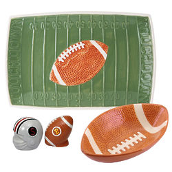 Football Party Serving Ware Gift Set