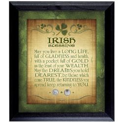 Irish Blessing Coin Collection Display
