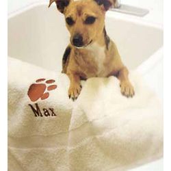Personalized Pet Bath Towel