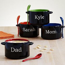 Personalized Lunchtime Soup and Spoon Set