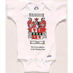 Personalized Coat of Arms Baby Romper