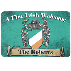 Personalized Fine Irish Welcome Doormat