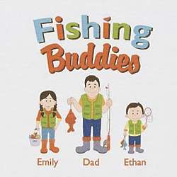 Personalized Fishing Buddies Kid's T-Shirt