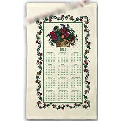 2015 Fruits and Flowers Calendar Kitchen Towel