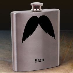 The Yosemite Personalized Mustache Flask