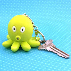 Light Up Talking Octopus Keychain