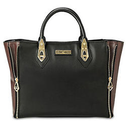 Studio City Brown and Black Leather Handbag