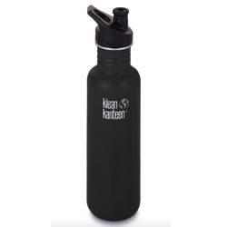 Klean Kanteen Sport Cap Water Bottle in Shale Black