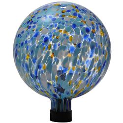 10" Blue Spots Glass Gazing Ball