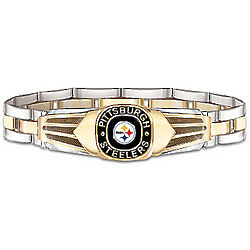 Pittsburgh Steelers Men's Stainless Steel Bracelet