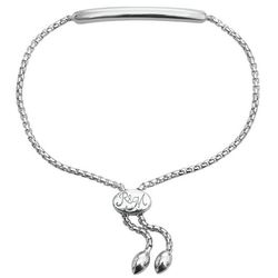 Rhythm & Muse Adjustable Bar Bracelet in Sterling Silver