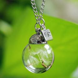 Global Wishes Dandelion Necklace