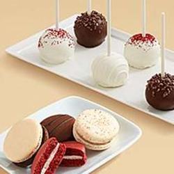 4 Classic Macarons and 6 Classic Cake Pops