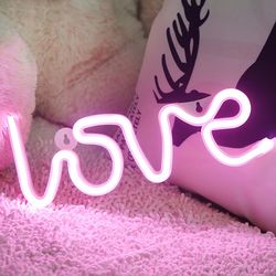 Pink Love LED Neon Light