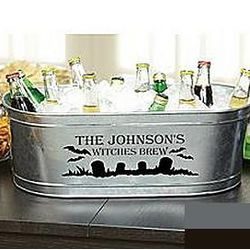 Personalized Halloween Beverage Tub