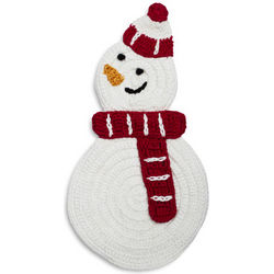 Snowman Crochet Pot Holder