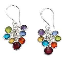 Rainbow Glass Earrings