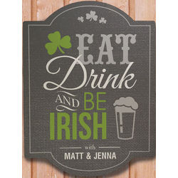 Irish Pub Personalized Welcome Wall Sign