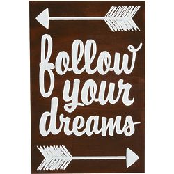 Follow Your Dreams 18" Wood Sign