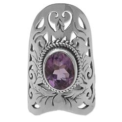 Purple Bliss Amethyst Cocktail Ring